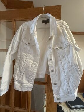 Torrid White Denim Jacket